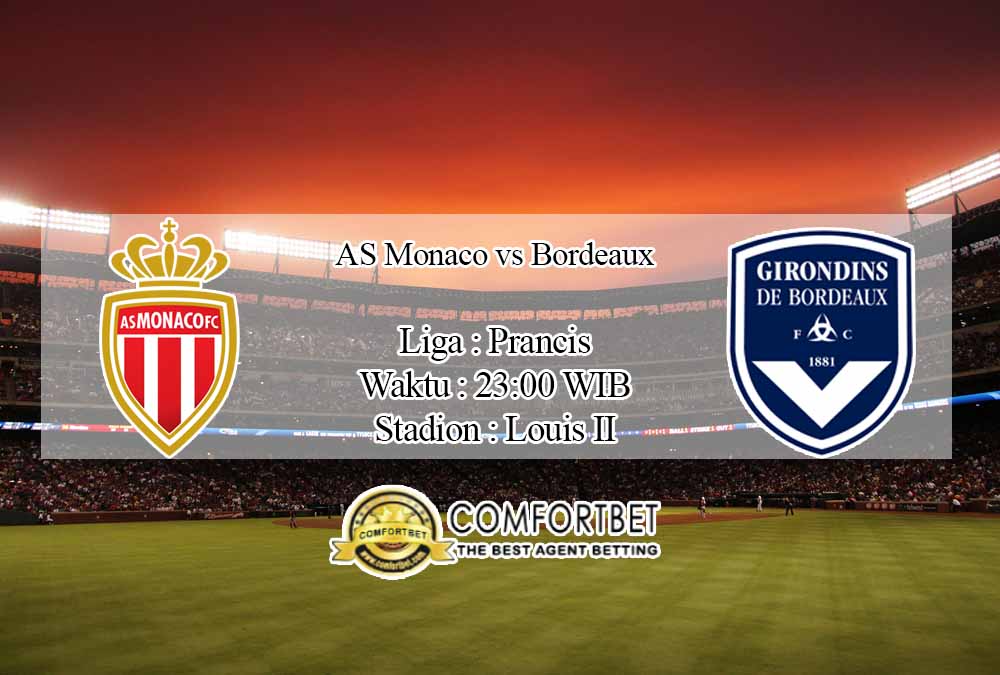 Prediksi Skor AS Monaco vs Bordeaux 1 November 2020