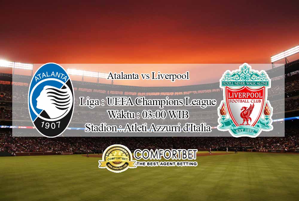 Prediksi Skor Atalanta vs Liverpool 4 November 2020